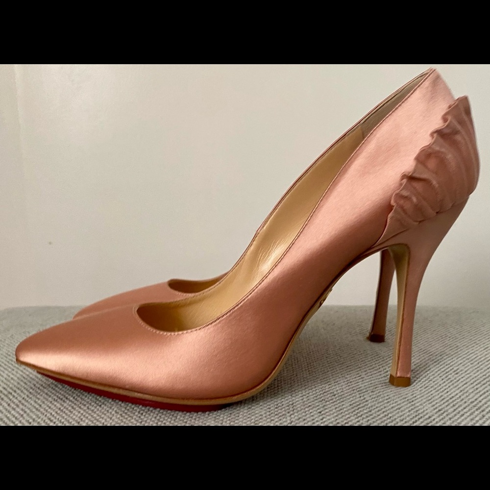 Charlotte Olympia satin pumps size 9.5